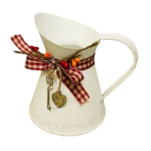 Flower Vase Bucket for Centerpiecess Country Pitcher Planter Jug-A