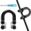 1 Pack Archery Compound Bow D Loop p with Screwdrivers, Black 2