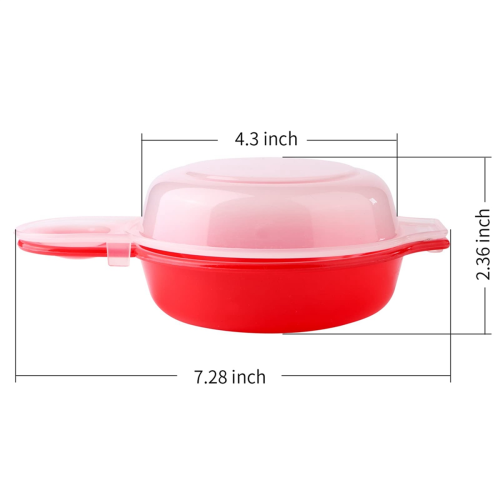 2 Sets Eierkocher für die Mikrowelle, 1 Minute schnelles Eier-Hamburger-Kochwerkzeug 1