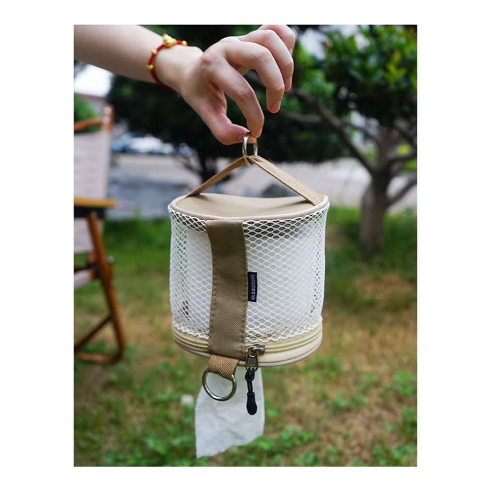 Outdoor Camping Tissue Box Roll Paper Storage Bag -White-image-OPC-PJ6KX8V-NEW