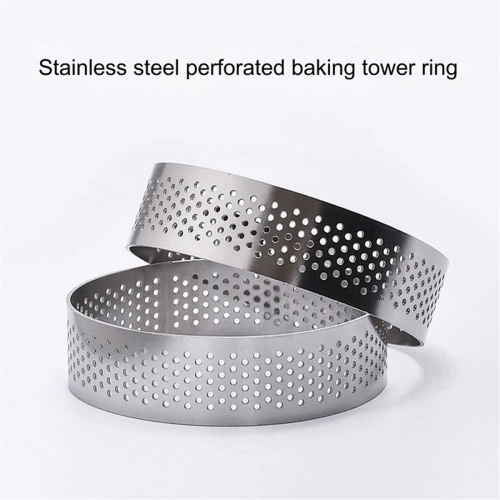 Forma de aço inoxidável para tortas, bolos e mousses, 7 cm 2