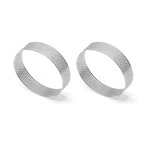 Forma de aço inoxidável para tortas, bolos e mousses, 7 cm