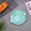 4Pcs Cake Pan Round Cake Layer Set Silicone Bakeware Mold,Blue,4Inch 3