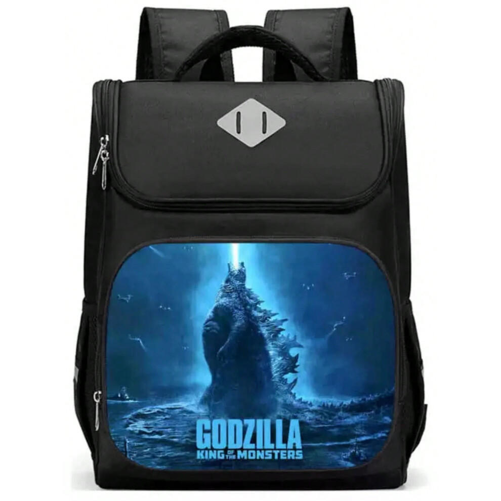 (Black 5, Trumpet (suitable for grades 1-2)) Godzilla Backpack Backpack for Primary School Students Cartoon Waterproof Large Capacity Flip-top Backpac-image-OPC-PJ6KXZS-NEW