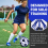 2PCS Football Kick Trainer, Soccer Return Trainer Net ,Blue+Green 4