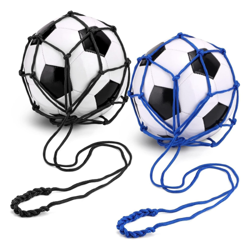2PCS Football Kick Trainer, Soccer Return Trainer Net ,Black+Blue 2