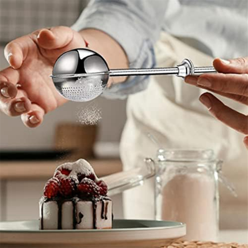 Sugar Shaker Duster -Stainless Steel Sugar Shaker Handle Dusting Wand 1