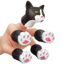 Conjunto de fantoches de dedo de esquilo, adereços para teatro de fantoches de animais.