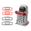 For Royal MINI 2 Bundle Paddle MINI/SE Blade Storage Strap, Red 4