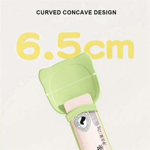 Pet Feeder Spoon Cat Snack Liquid Food Squeeze Tools Spoon White 2