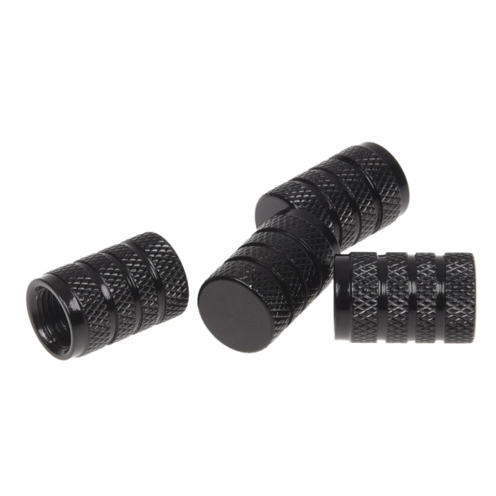 4 Pcs Car Vehicle Tyre Tire Valve Stem Decorative Dust Cap Cover Black 4852847343941