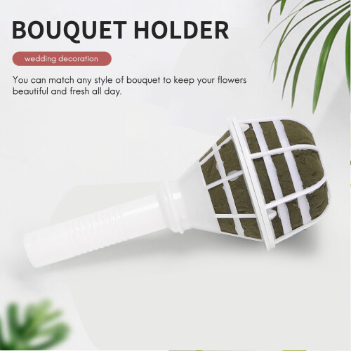 12 stk blomsterskum-buketholder til bryllup og brudeblomster DIY 1