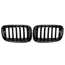 paire de calandres de capot avant noires brillantes pour X5 X6 E70 E71 2007-2013 51137157687 51137157688