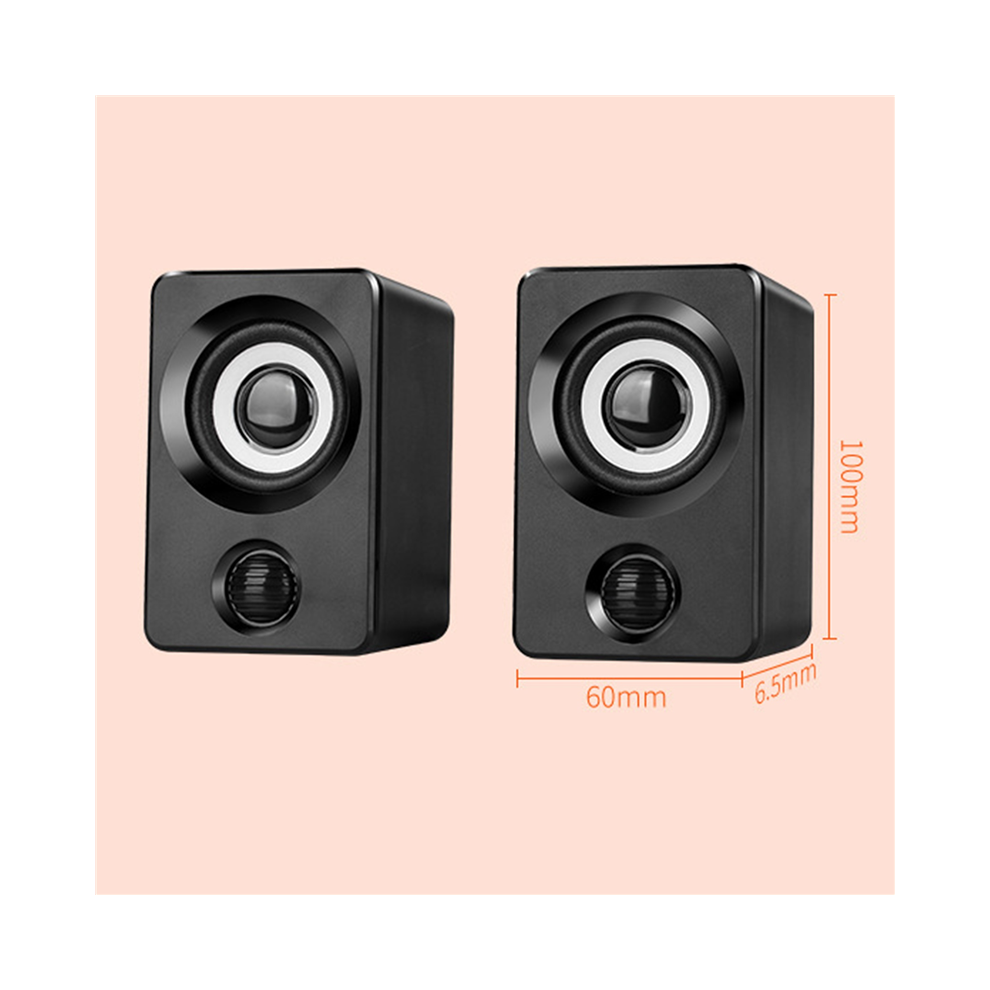Usb Mini Small Speaker Computer Audio Stereo Subwoofer Speaker Home Wired Desktop Speaker For Laptop Desktop Computer 4852847348687