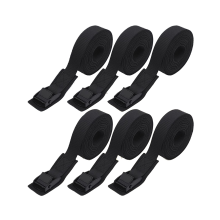 Correas de amarre de 6.6 pies con hebillas de leva ajustables, correas de amarre de hasta 550 libras para embalaje, carga y equipaje, paquete de 6