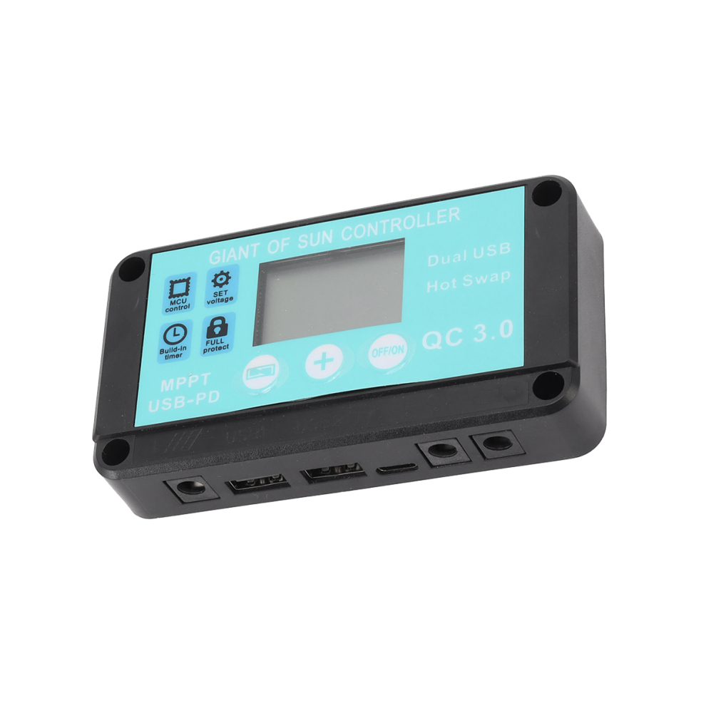 Mppt Solar Charge Controller Multiple Protection Solar Solar Qc3.0 Controller With Lcd Screen(20A) 4852847350192