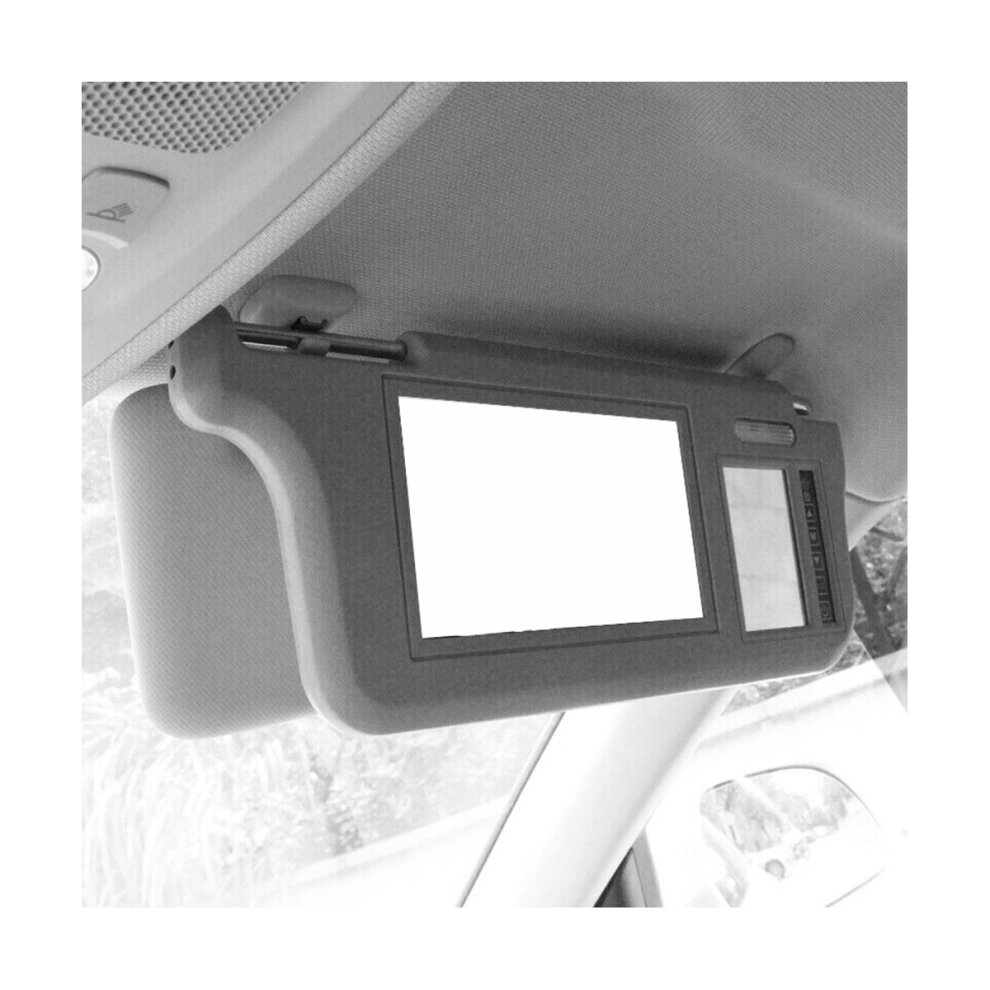 7Inch Car Left Sun Visor Rear View Mirror Screen Lcd Monitor 2 Channel Video Gray 4852847351106