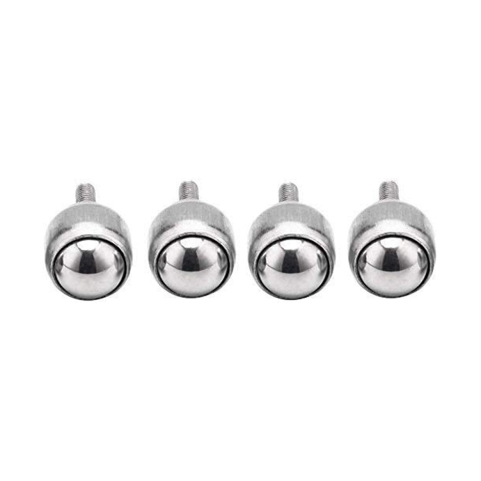 4 Ruedas De Acero Inoxidable Con Rodamiento De Bolas Universal Para MáQuina Herramienta (TamañO: 19D)-image