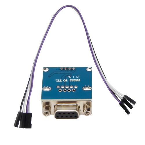 Módulo convertidor de puerto serie RS232 a TTL MAX3232 con conector DB9 y 4 cables de puente