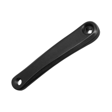 Biela de 170 mm para bicicleta de montaña, lado izquierdo, con orificio de diamante, repuesto de manija, color negro