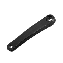 Biela de 170 mm para bicicleta de montaña, lado izquierdo, orificio cuadrado, repuesto de manija, color negro