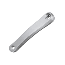 Biela de 170 mm para bicicleta de montaña, lado izquierdo, orificio cuadrado, repuesto de manija, color plateado