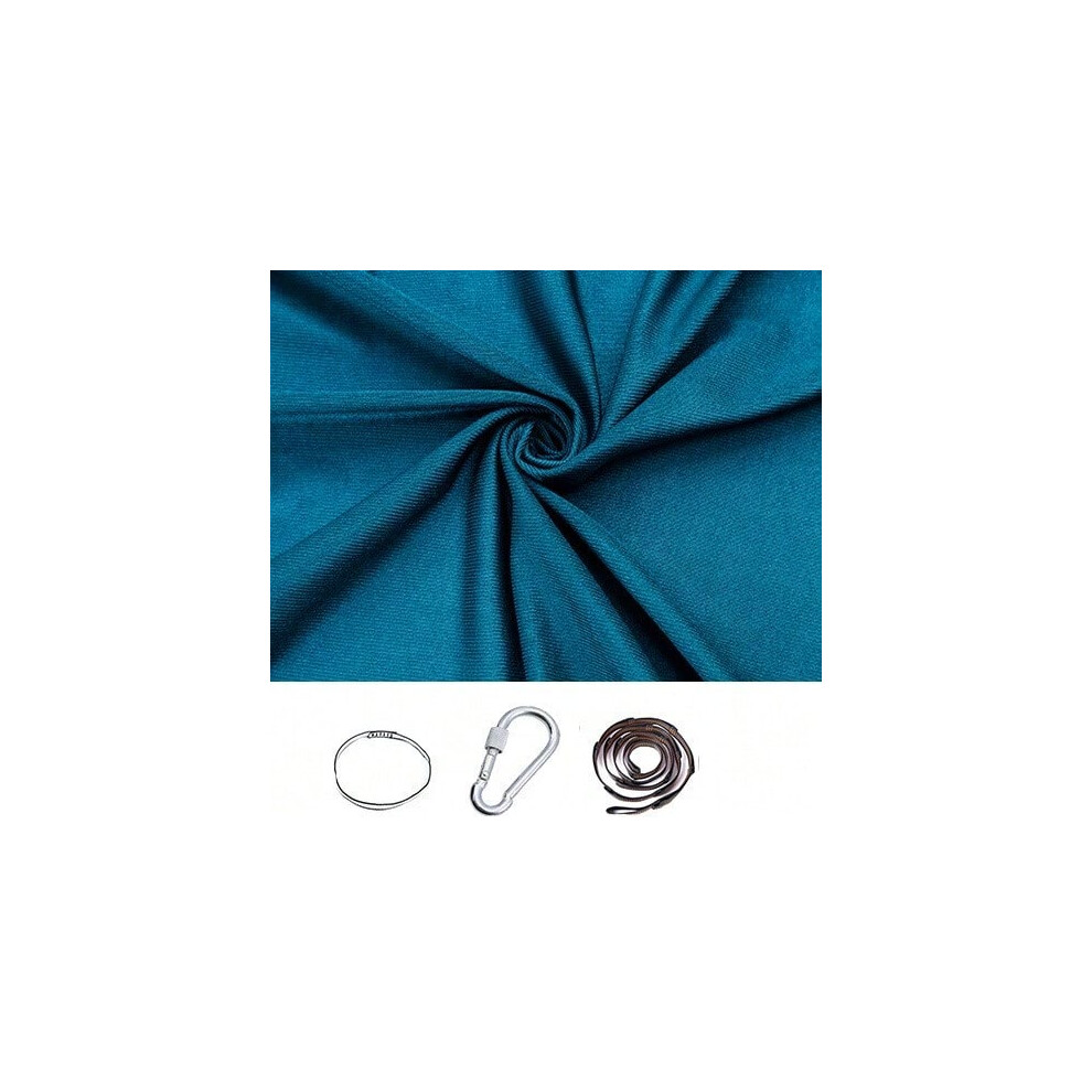 (1 meter full set of dark green polyester (with No. 8 lock)) Children's elastic hammock indoor and outdoor swing children's sensory swing yoga hammock-image-OPC-PJ6M7TT-NEW