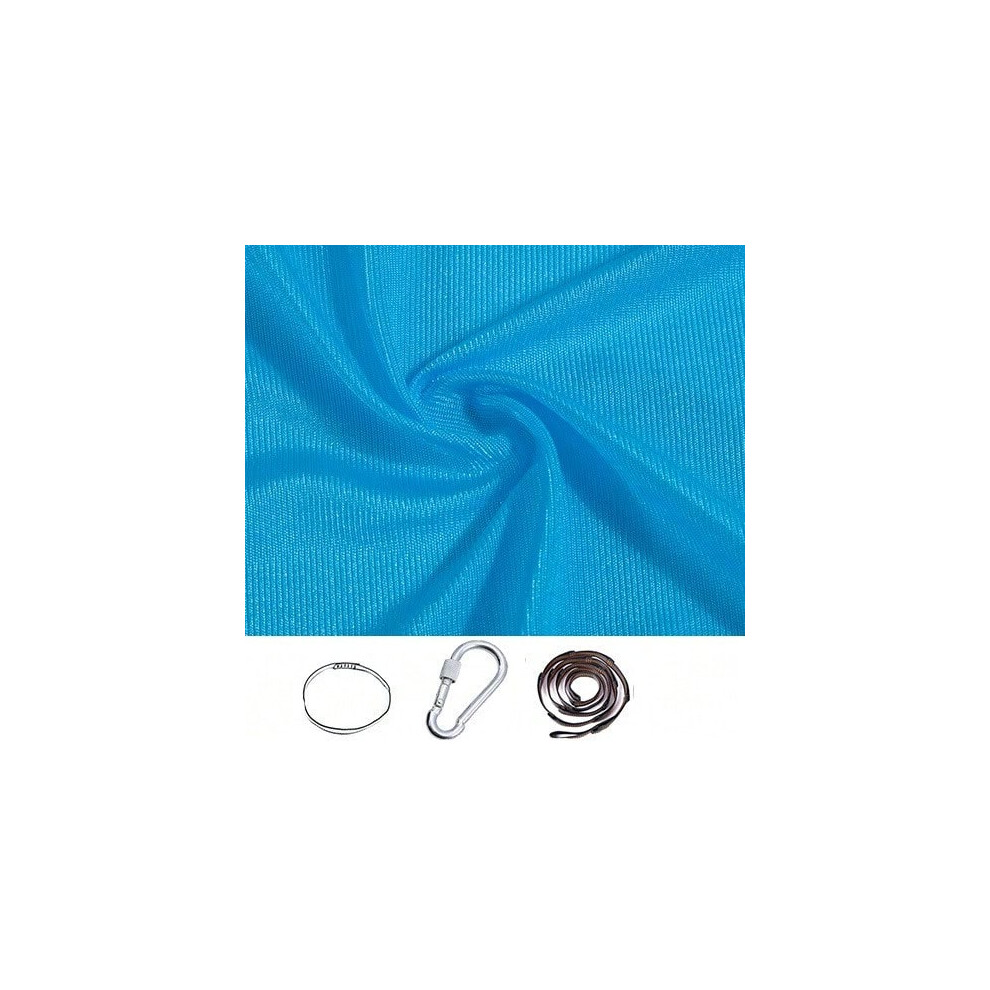 (Polyester 1.5m full set sky blue (with No. 8 lock)) Children's elastic hammock indoor and outdoor swing children's sensory swing yoga hammock-image-OPC-PJ6M7VB-NEW