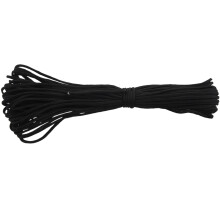 Cuerda de paracaídas de supervivencia Paracord 550 de 30 m (100 pies) - Negra