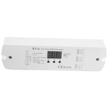 AC100V - 240V 288W 2-kanałowy ściemniacz LED Triac DMX, dwukanałowy, krzemowy sterownik LED DMX512, wyświetlacz cyfrowy S1-D