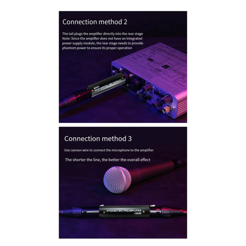 Microphone Preamplifier for DM1 Dynamic 28DB Gain Mic Amplifier for Dynamic and Passive Ribbon Microphones 1