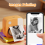 Mini Pocket Printer Mini Portable Label Printer for Labeling Jars Bins Organizing Office USB Rechargeable Easy to Use 5