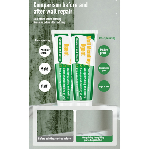 100G Wall Mending Agent Wall Repair Cream with Scraper Paint Valid Mouldproof Wall Crack Nail Quick-Drying Patch Restore 1