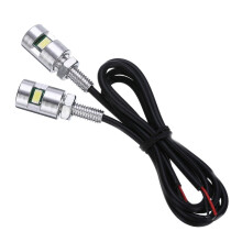 2X Cromo 5630 Tornillo de Motocicleta Lámpara de Perno Lámpara de Matrícula Universal para Coche 12V