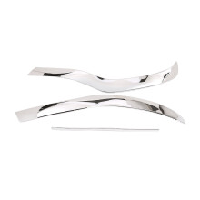 Pentru E Class W213 2016-2019, ABS cromat - placă de protecție pentru bara frontală, spoiler decorativ / acoperire decorativă de finisaj