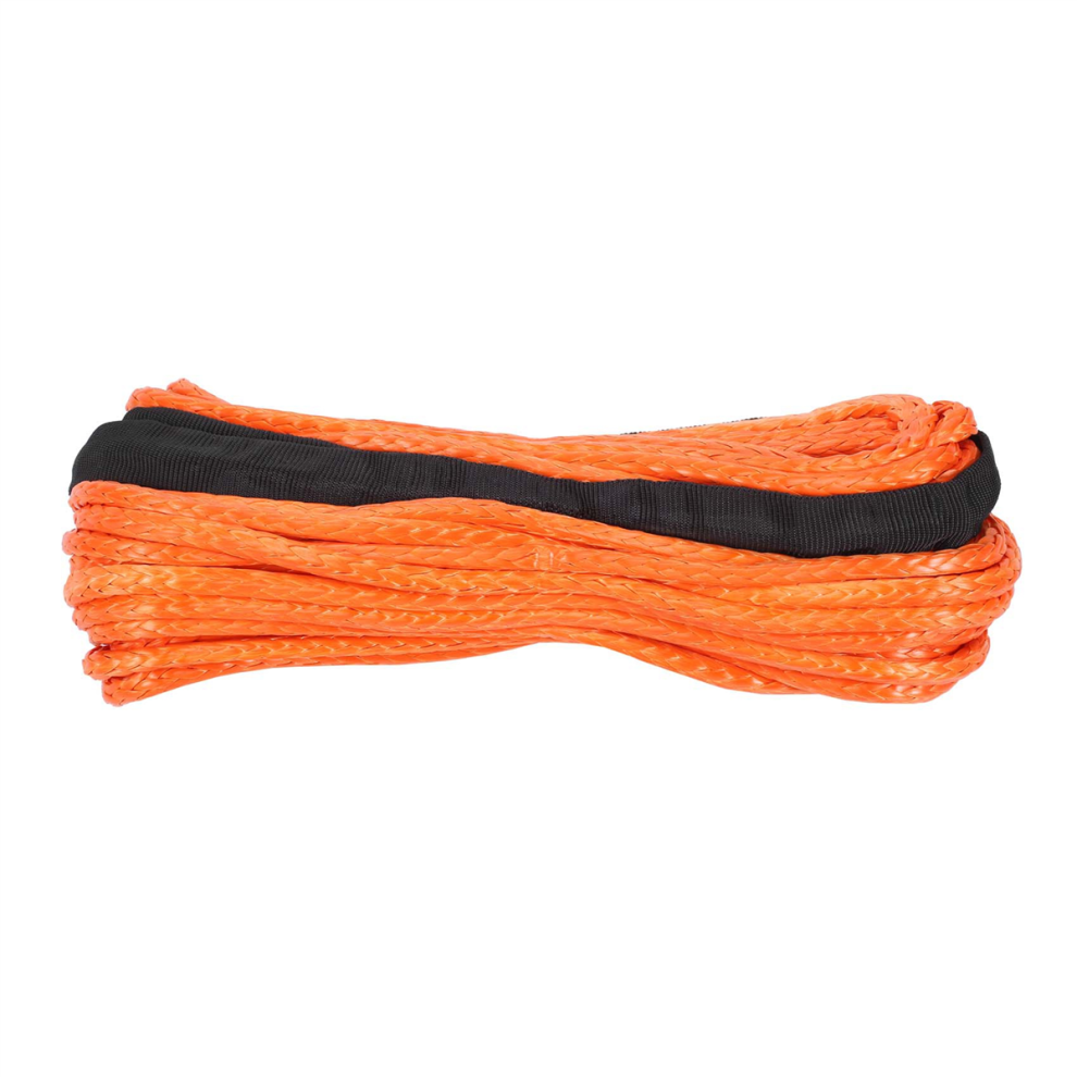 Synthetic Winch Rope, Orange1/4 X 50Ft Synthetic Winch Rope Line Cable For Atv Utv Suv Truck Boat Winch 4852847365004