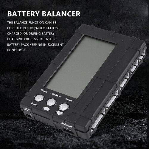 3 σε 1 LCD μετρητής αποφόρτισης/ισορροπίας μπαταρίας RC για 2-6S LiPo/LiFe, μετρητής τάσης 2