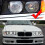 4 stk hvite forlygter CCFL LED Angel Eyes sett Halo-ring DRL blinklys Til E36 E46 E39 E38 4