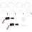 4 stk hvite forlygter CCFL LED Angel Eyes sett Halo-ring DRL blinklys Til E36 E46 E39 E38 1