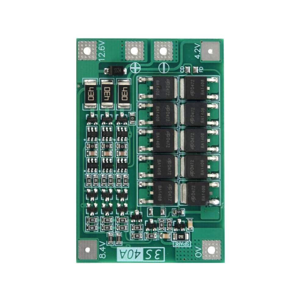 3S 40A Protection Board For Screwdriver 12V Li-Ion 18650 Bms Battery Board With Balance Liion Battery Cell Pack Module 4852847374075