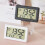 LED Digital Clock Electronic Digital Screen Desktop Clock for Home Office Backlight Snooze Data Calendar Clocks -Pink 5