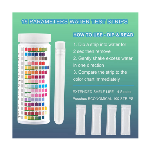 17-in-1 Complete Water Test Kit for Home,100 Strips + 2 Water Testing Kits for Drinking Water Easy Testing, PH, Lead 2