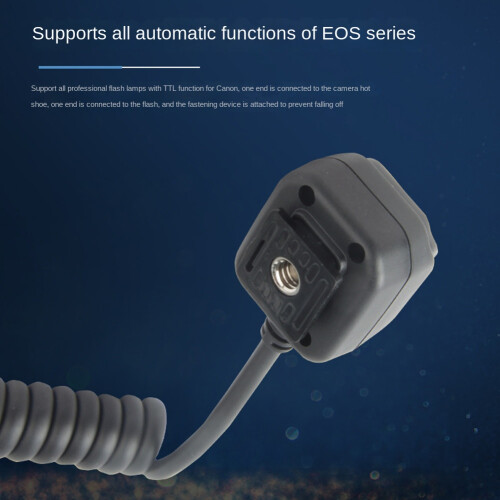 OC-E3 Off Camera Flash Cable Hot Shoe Cord Sync Off-Camera Flash Focus Cable Camera Extension Cord for 580EX II / 580EX 2