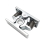 1Pcs Spring Loaded Door Easy Lock Stop Catch Release Clamp Double Roller Catch (Mp-4) 1