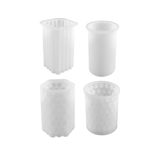 Silicone Candle Mould, Pack of 4 Silicone Moulds, 3D Silicone Moulds, Candle Moulds for Pouring Set