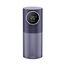 Distributeur de savon mousse automatique 320 ml, affichage numérique, bleu