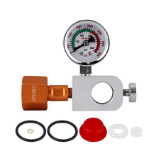 CO2-Nachfülladapter mit 3500Psi-Manometer, Soda Terra Co2-Nachfülladapter zum Befüllen von Soda, Art Pink Soda-Zylinder