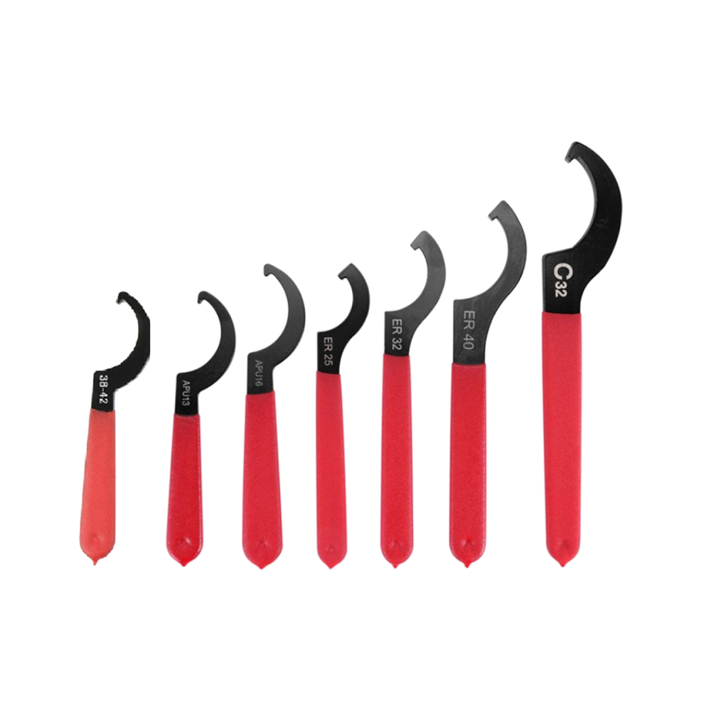 Coilover Wrench Spanner, 7Pcs Non- Spanner Wrench Set, Professional Universal Rubber Handle Wrench Spanner Tool 4852847380427
