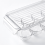 Clear Plastic Egg Holder - 14 Egg Tray Holder - Free Fridge Organizer with Lid, Refrigerator Storage Container 4