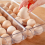Clear Plastic Egg Holder - 14 Egg Tray Holder - Free Fridge Organizer with Lid, Refrigerator Storage Container 2